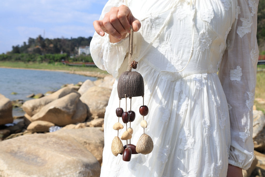"The Forest Chime" - Handcrafted Natural Seed Pod Bell & Mobile