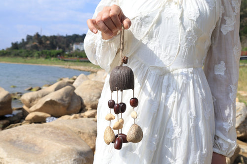 "The Forest Chime" - Handcrafted Natural Seed Pod Bell & Mobile